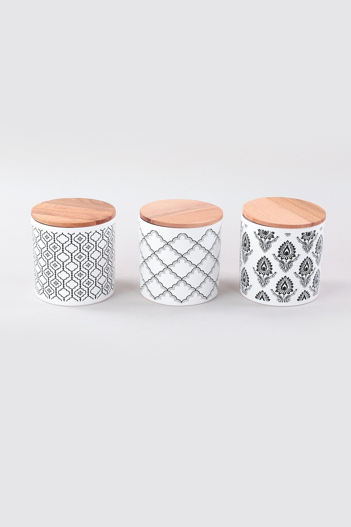 Ceramic Storage Box Set (6 Pieces) Ares Storage Box 12 cm 3 Pieces