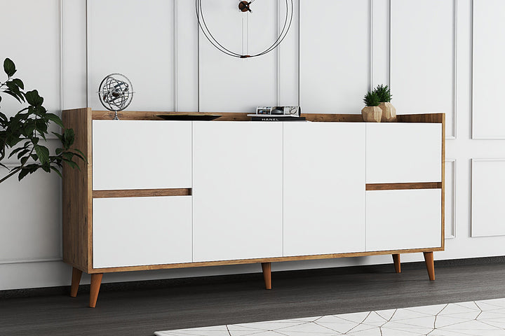 Console Efron - Atlantic Pine, White