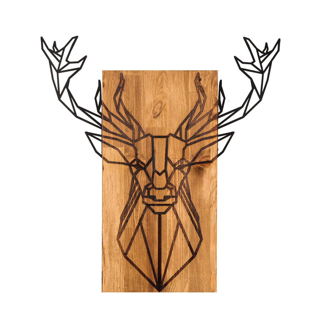 Accessoire mural en bois décoratif Deer