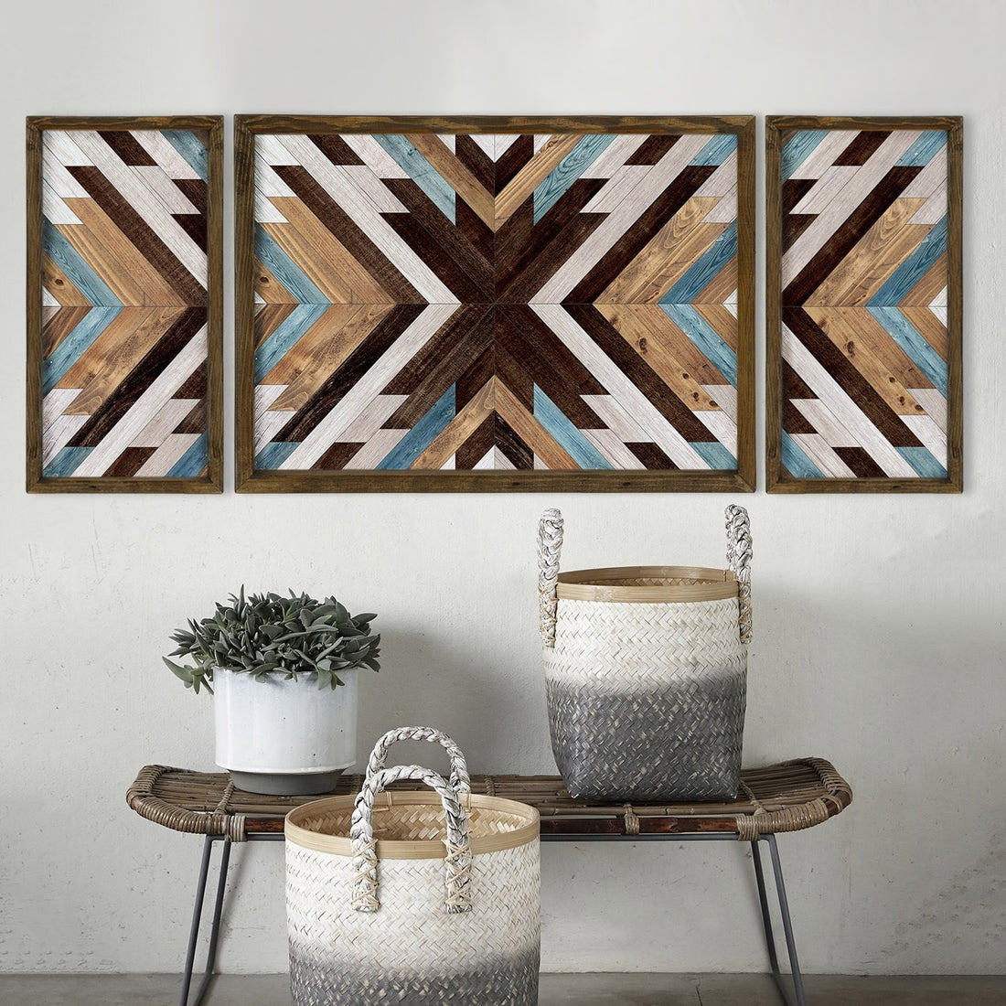 Peinture mdf encadrée décorative TAH038