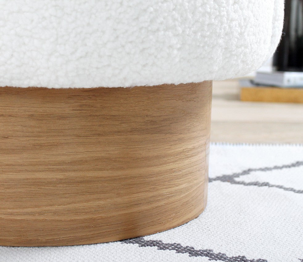 Pouf Monre Teddy - White