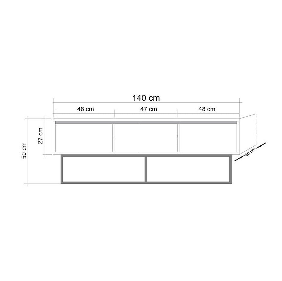 Meuble TV Milo 140
