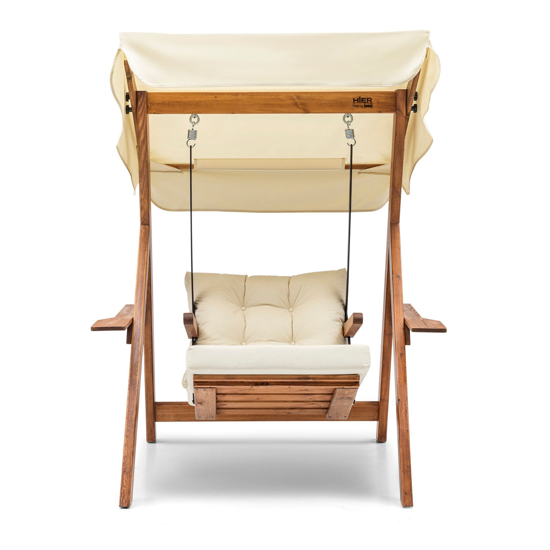 Chaise de balançoire unique de jardin Galata Swing S1 - Cream