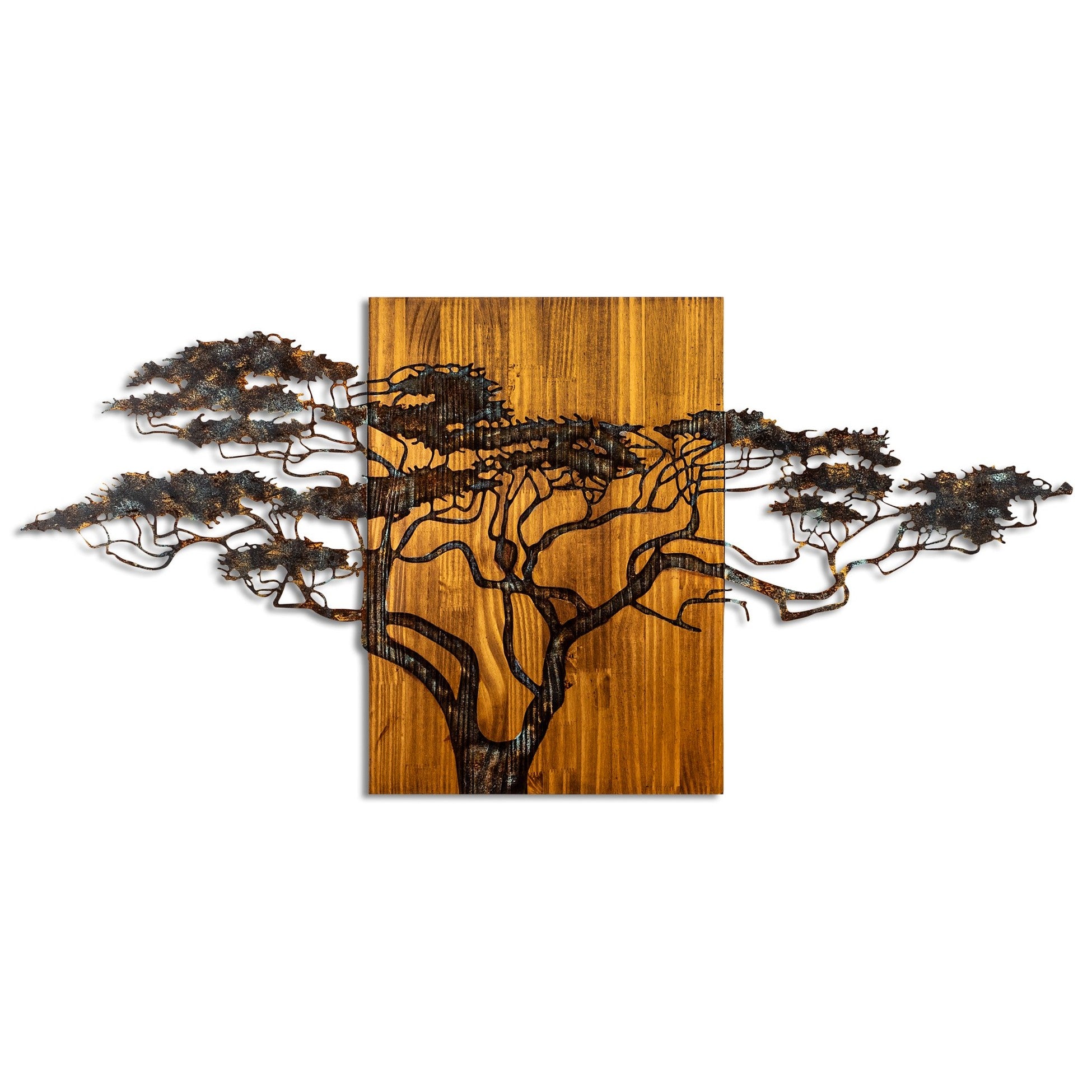Accessoire mural en bois décoratif Acacia Tree - 329-A