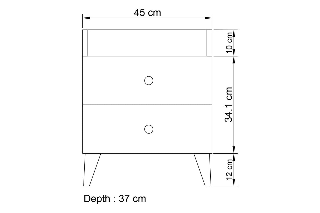 La table de nuit Tango 601 - White