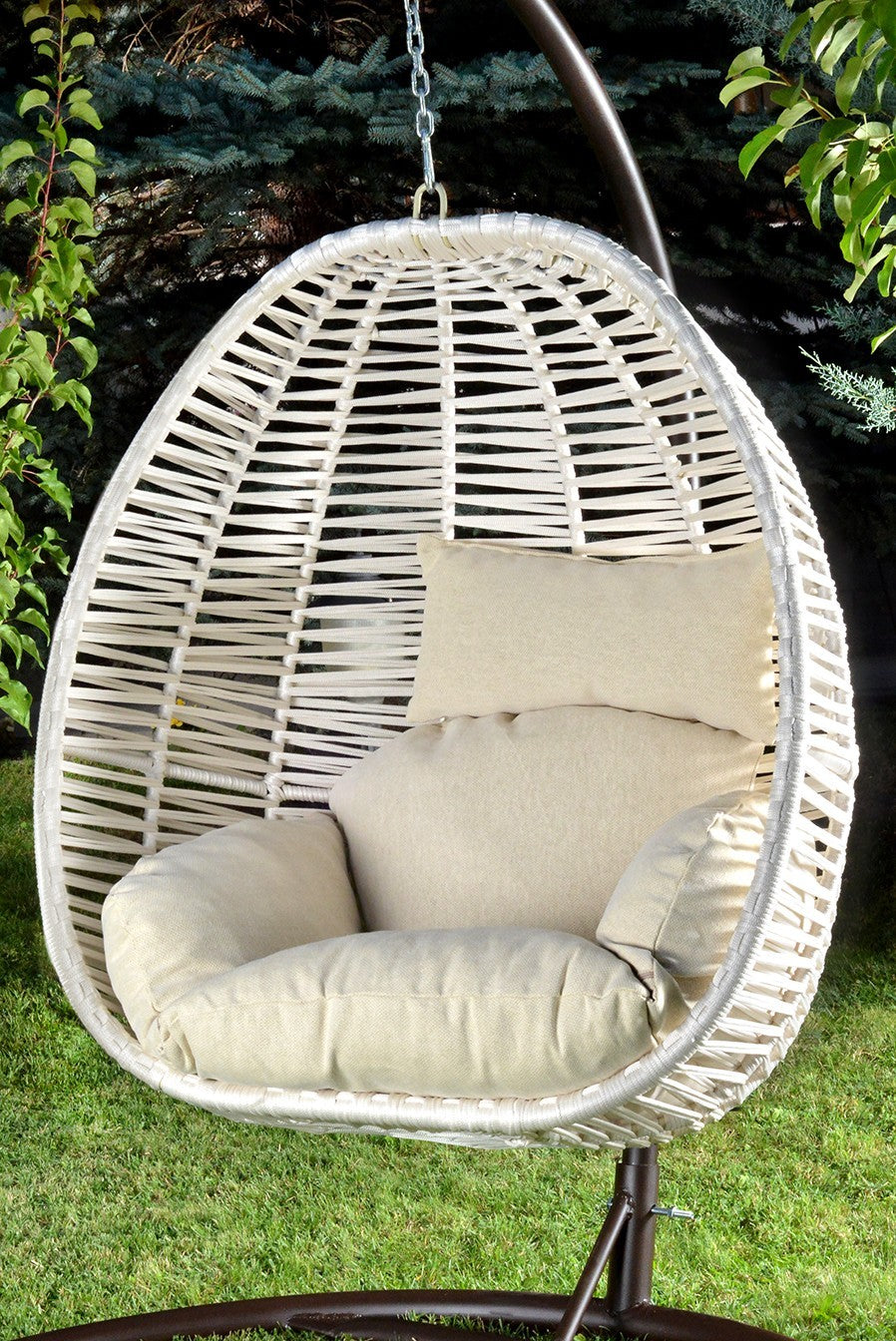 Chaise de balançoire unique de jardin Fındık - Cream