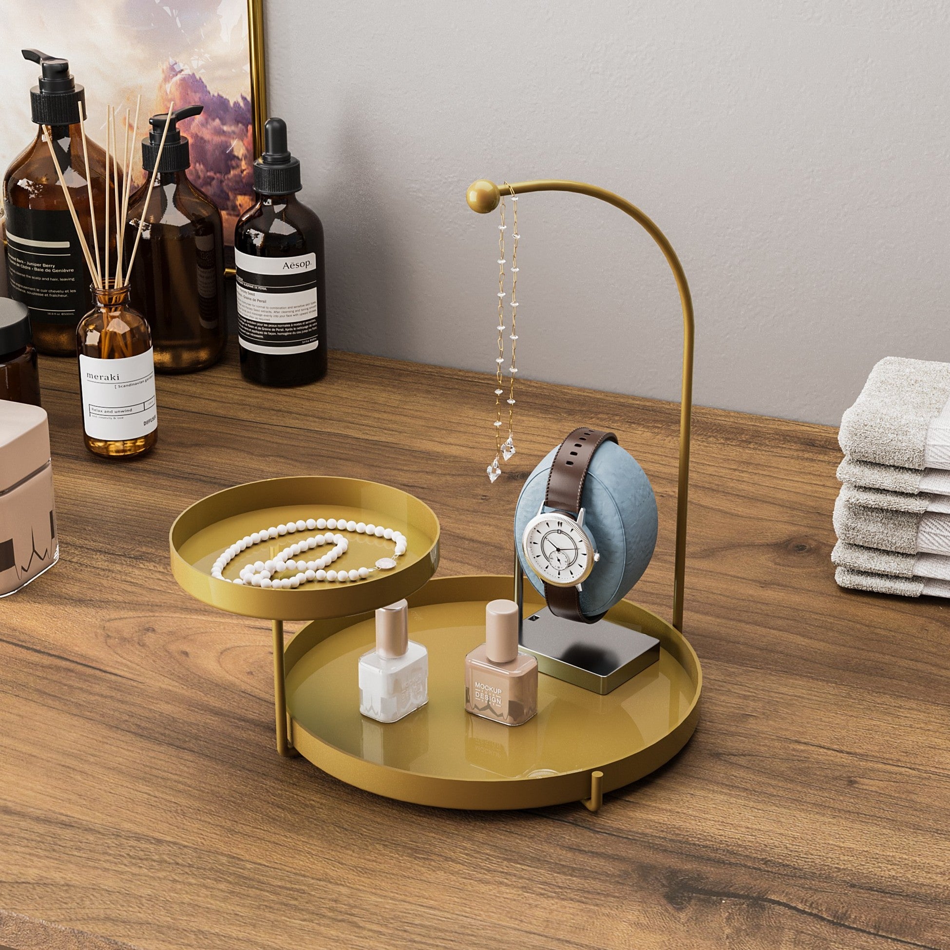 Accessoire décoratif en métal Knıdos-B - Gold