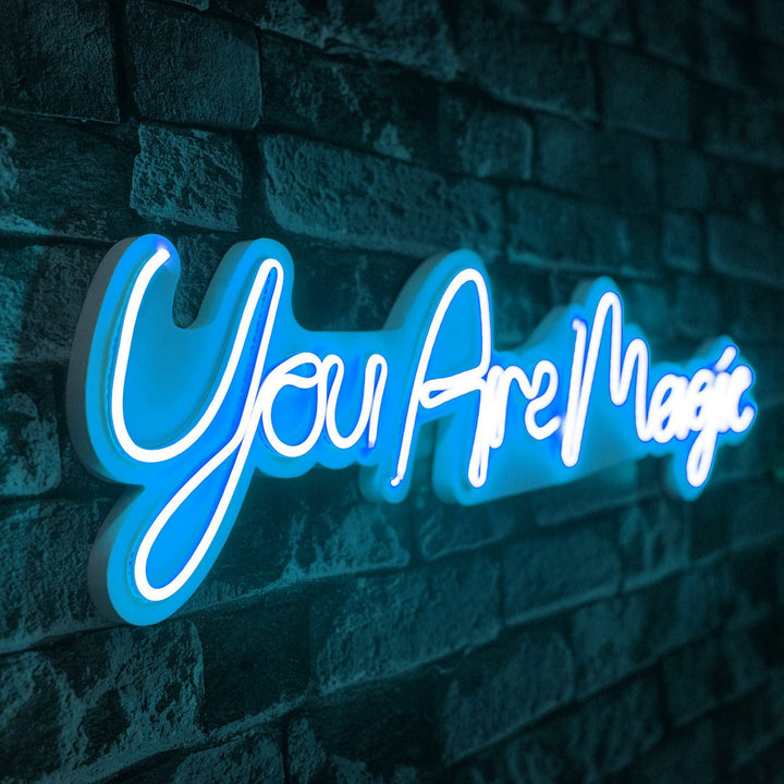 Éclairage LED en plastique décoratif You are Magic - Blue