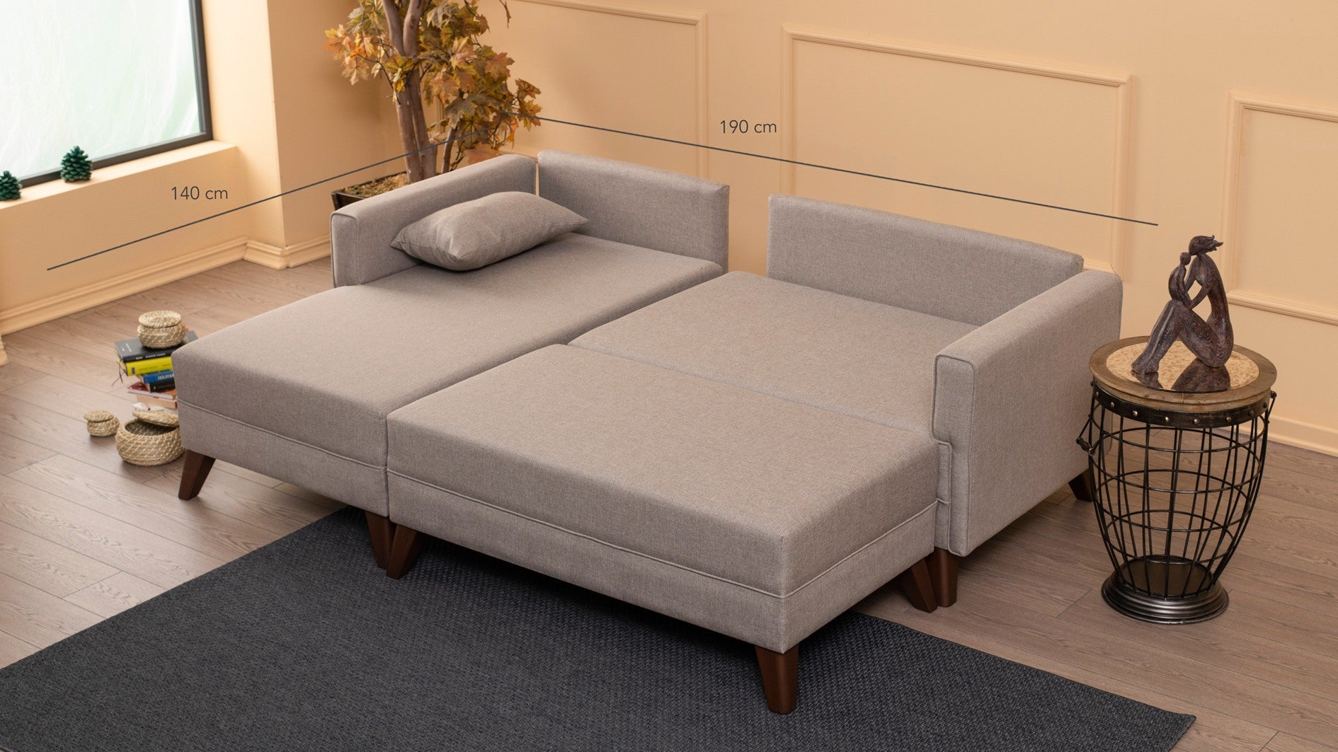 Canapé d'angle Bella Corner Sofa Left 2 - Cream