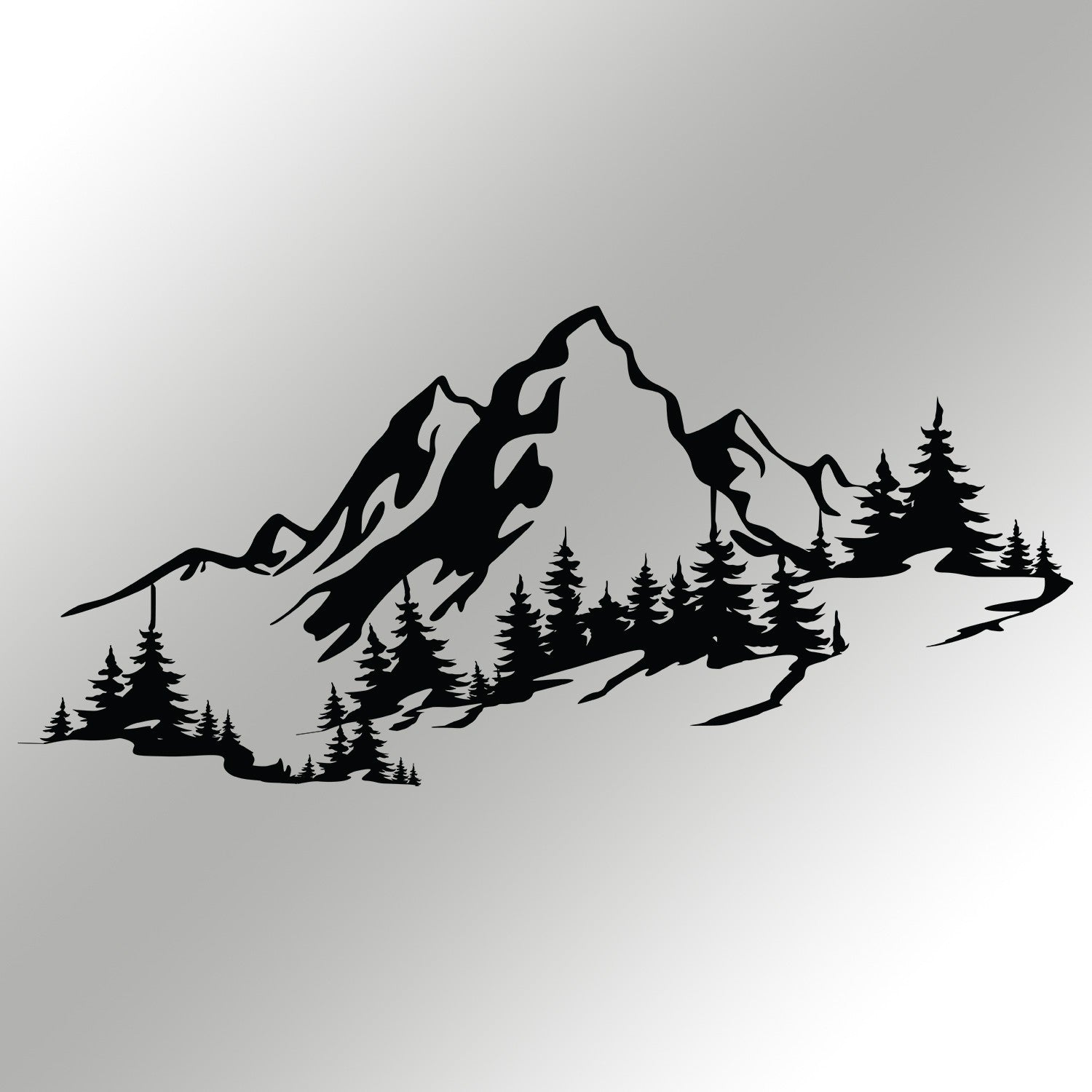 Accessoire mural en métal décoratif Mountain 3