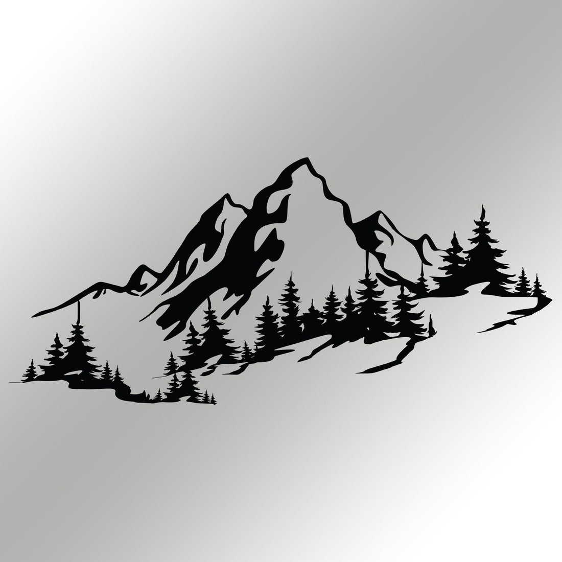 Accessoire mural en métal décoratif Mountain 3