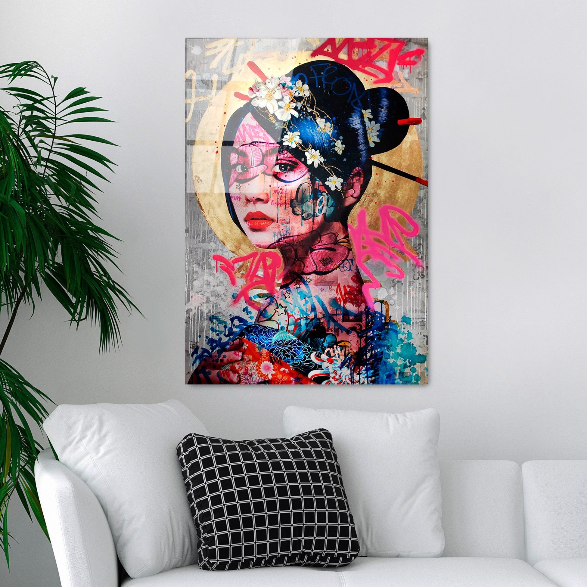 Peinture en verre trempé décoratif UV-726 70 x 100