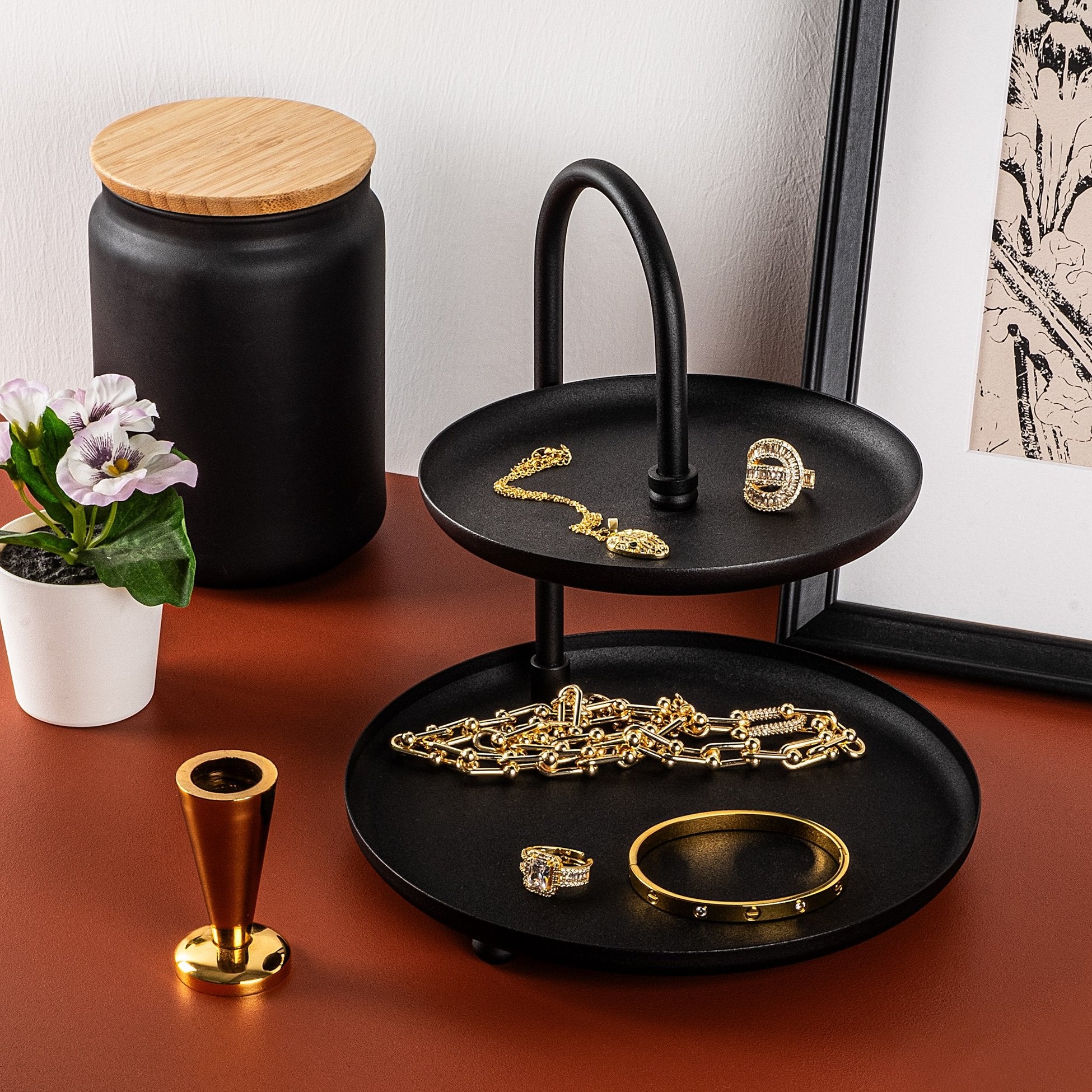 Accessoire en métal décoratif Kormen - Black