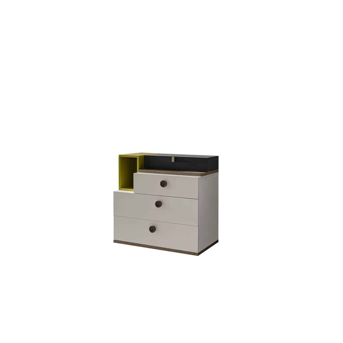 Table de chevet enfant Tiffany 3 tiroirs