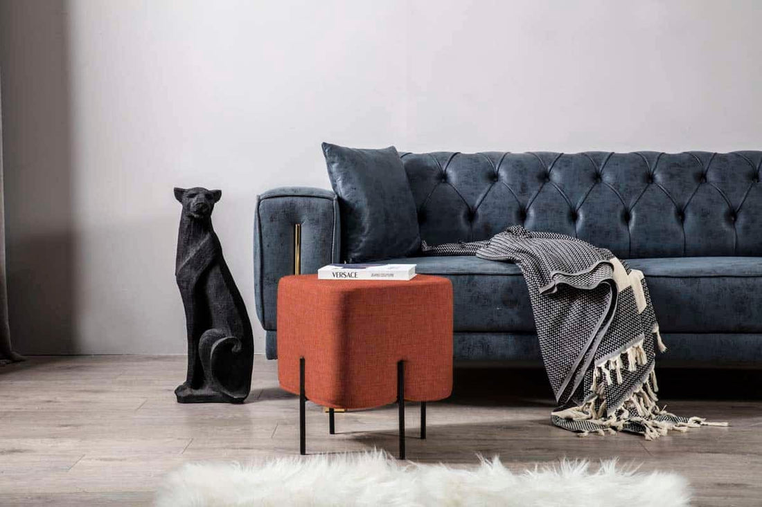 Mono Pouf Orange