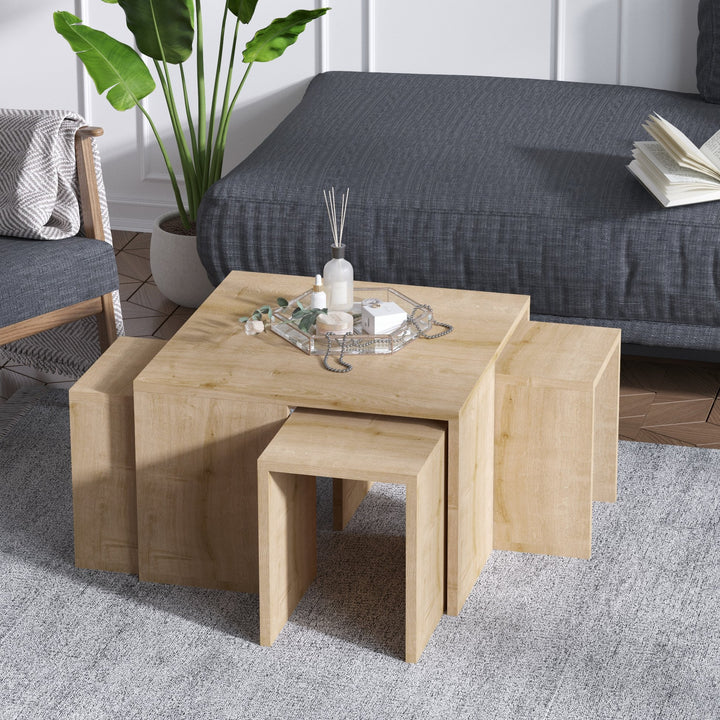 Ensemble de table basse Ortanca - Sapphire Oak