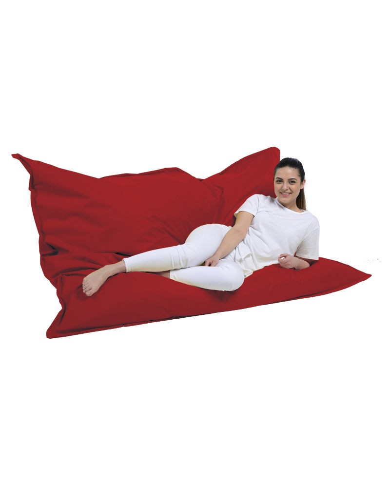 Sac de haricots de jardin Giant Cushion 140x180 - Red
