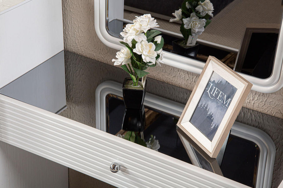Golf Coiffeuse Avec Miroir 5 Portes 147x45x100