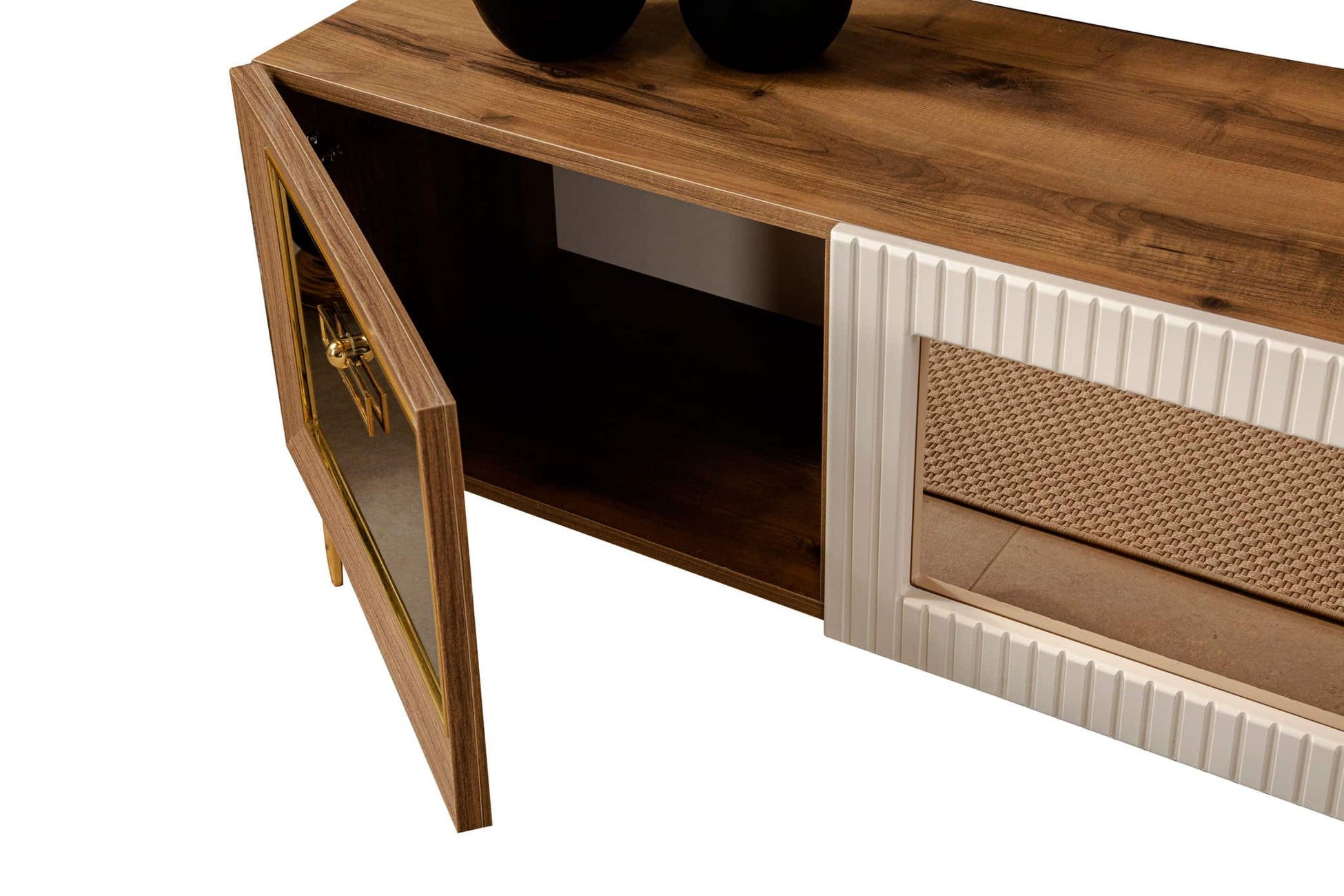 Asil Meuble Tv Avec Cheminée 220x45x190