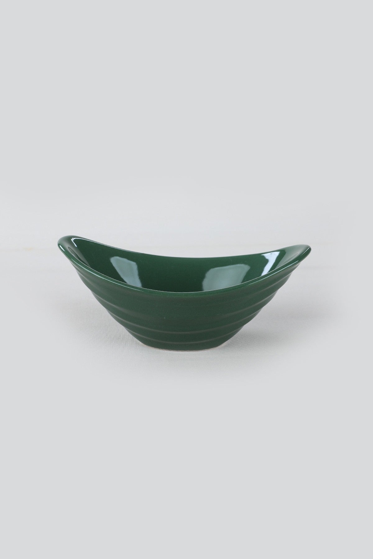 Ceramic Bowl Set (6 Pieces) Gondola Ruby Green Snack 16 Cm 6 Pieces