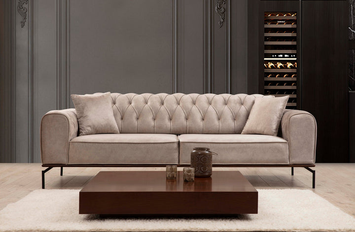 Canapé de 3 places Siesta With Capitone 3 Seater - Cream