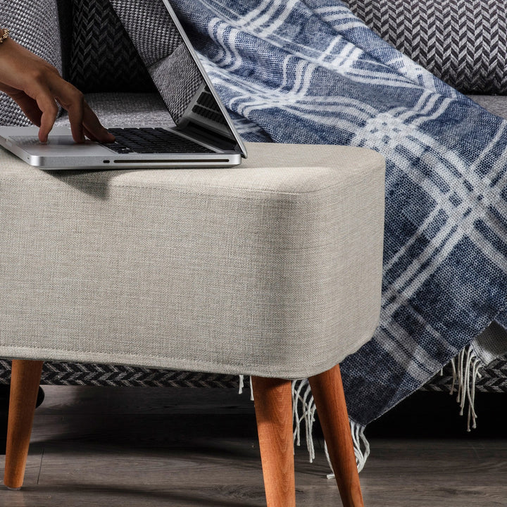 Albina Pouf blanc