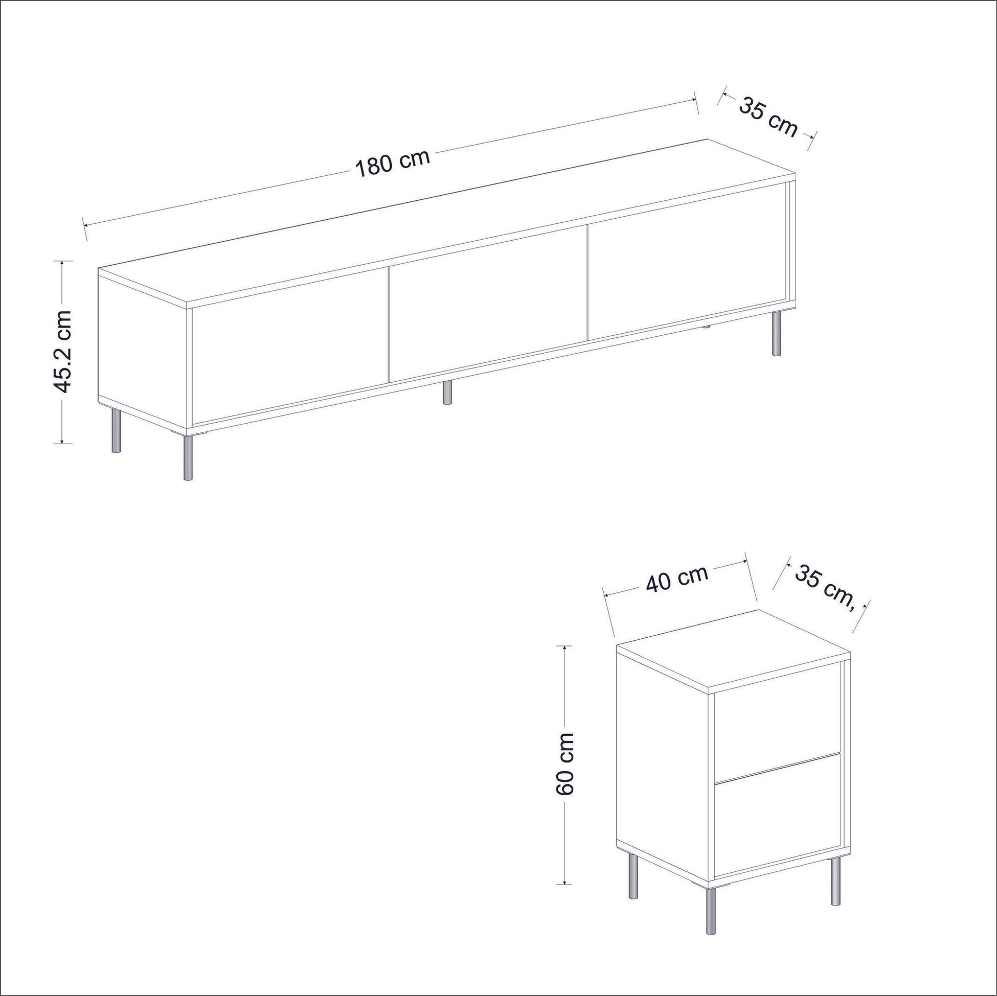 Unité de télévision Imaj - Anthracite
