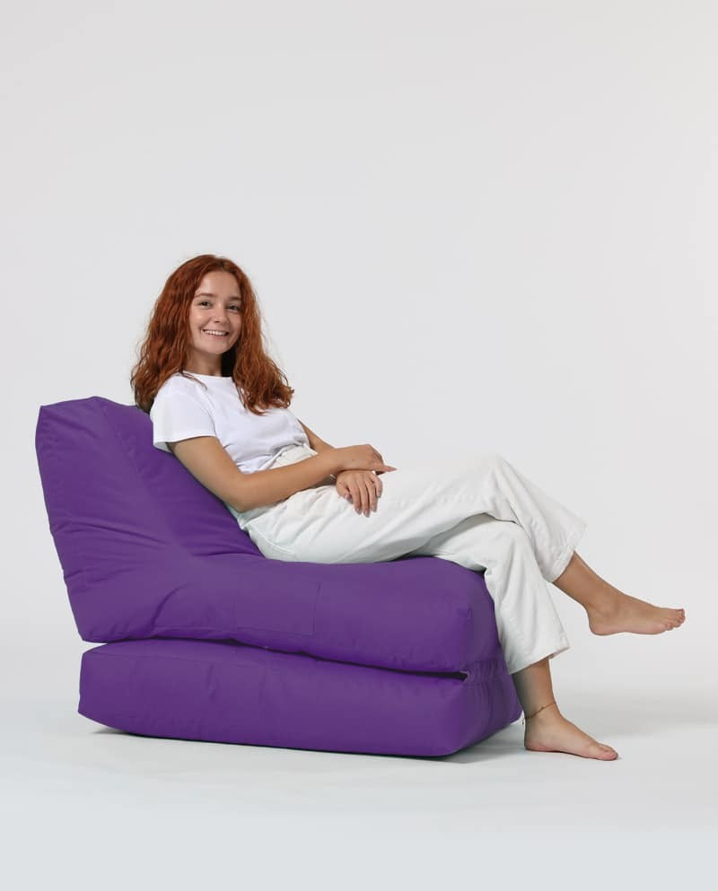 Siesta Pouf convertible / coussin de sol Violet