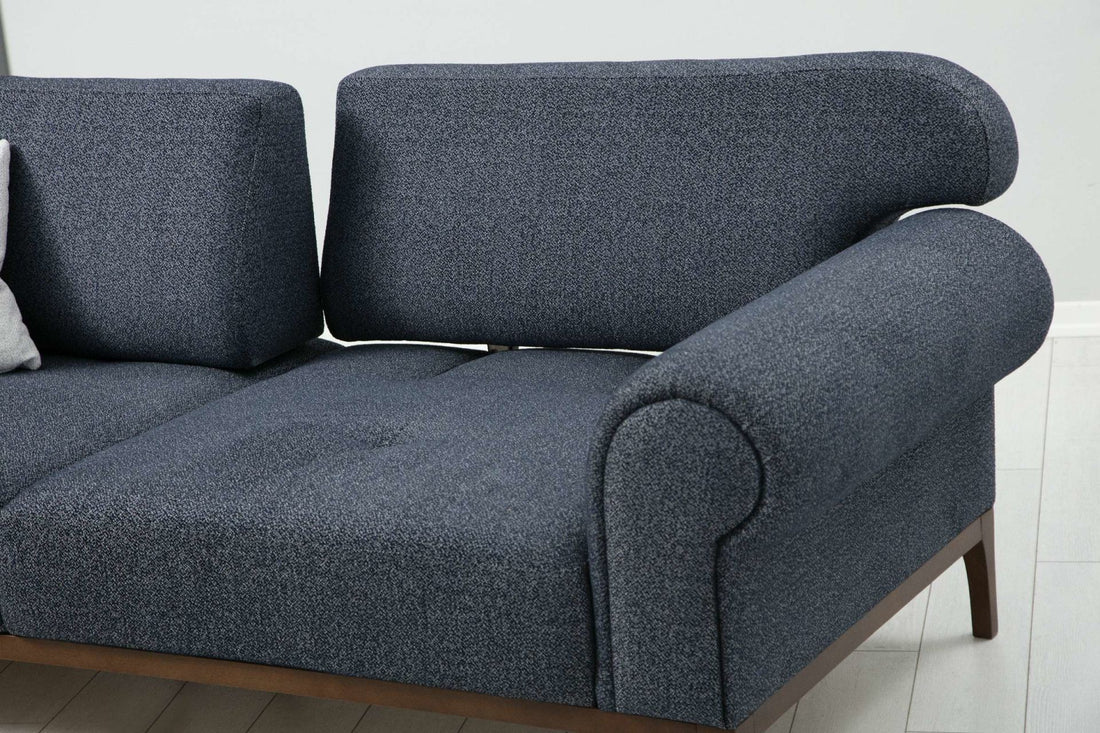 Canapé London Set - Anthracite, Ares White