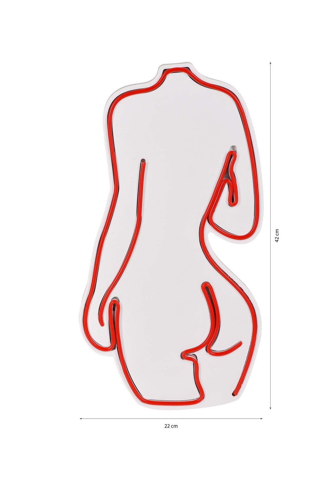 Éclairage LED en plastique décoratif Sexy Woman - Red