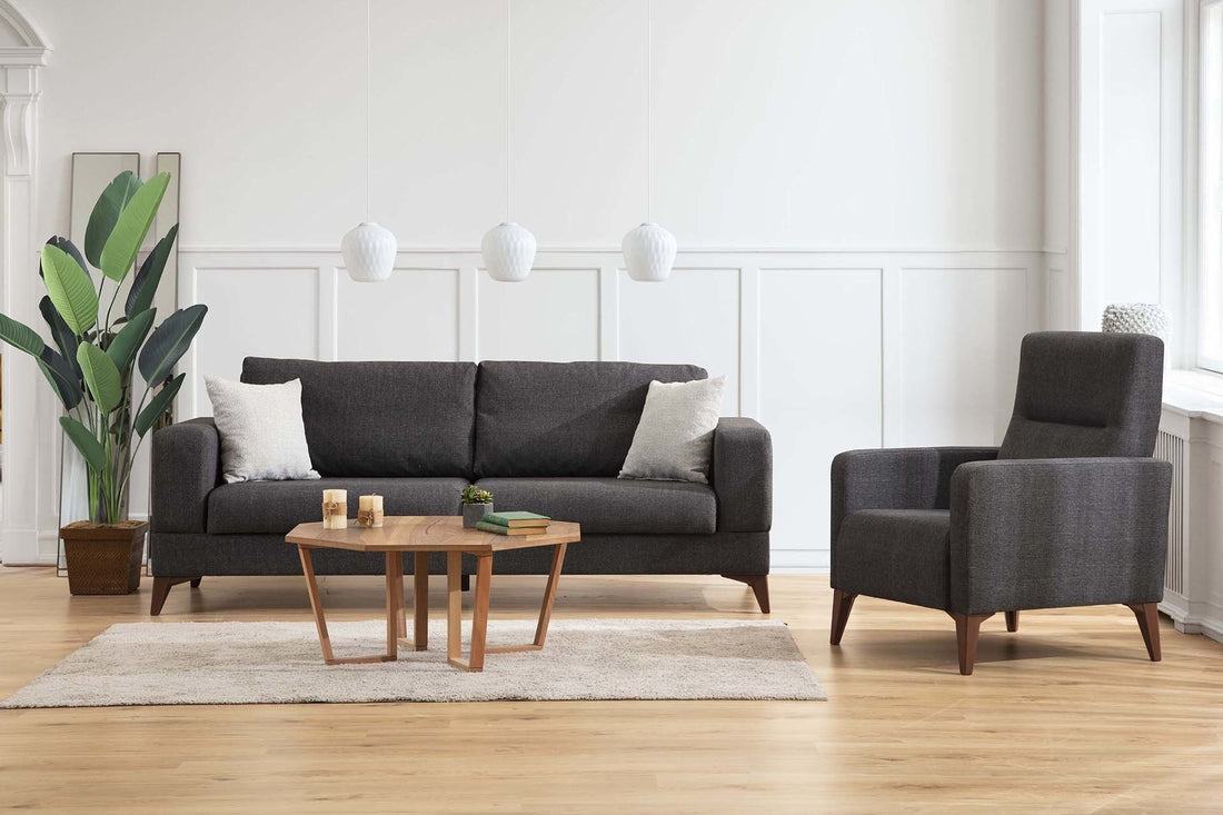 Canapé Minar 3 - Dark Grey, Light Grey