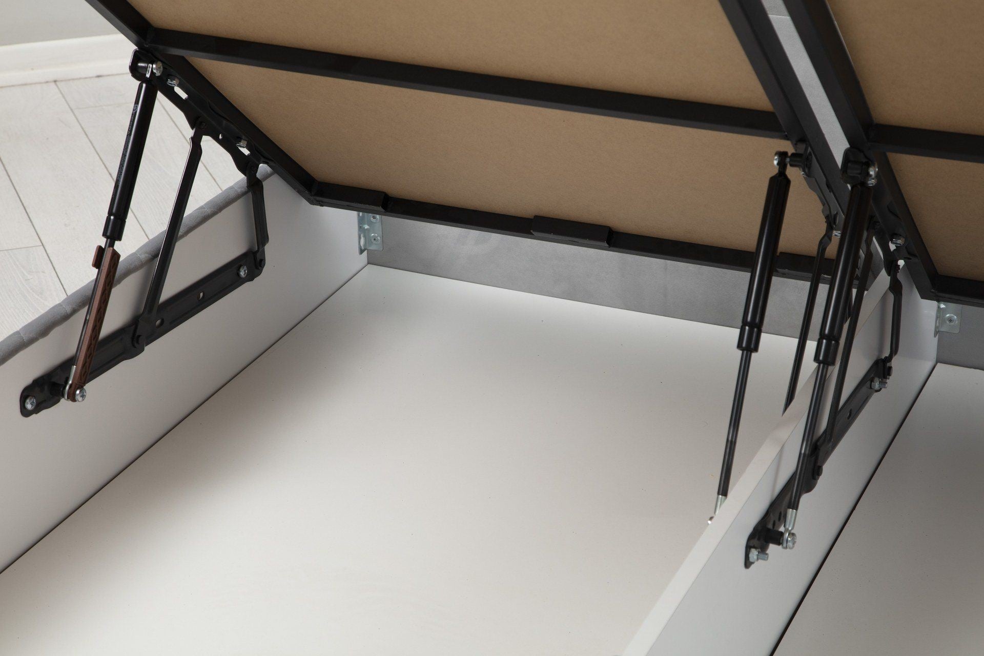 Base de lit double et tête de lit Vassi 160 x 200 - Grey