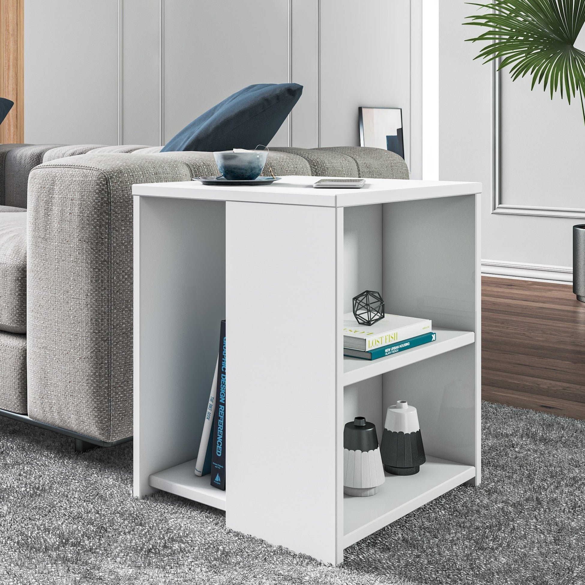 Table d’appoint Rome blanc