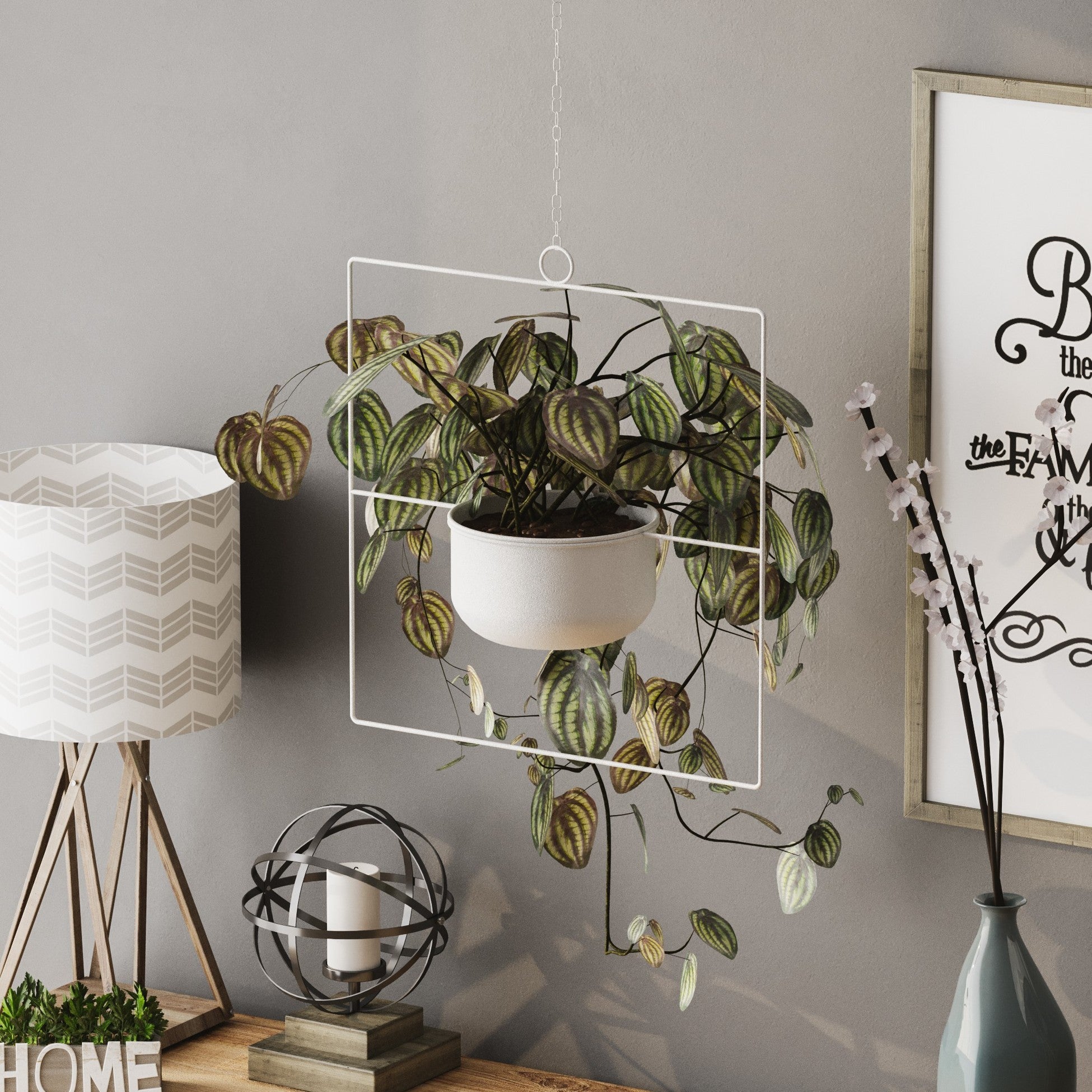 Pot décoratif Pandantif - White