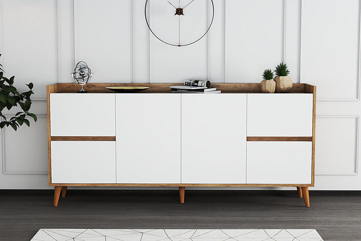 Console Efron - Atlantic Pine, White