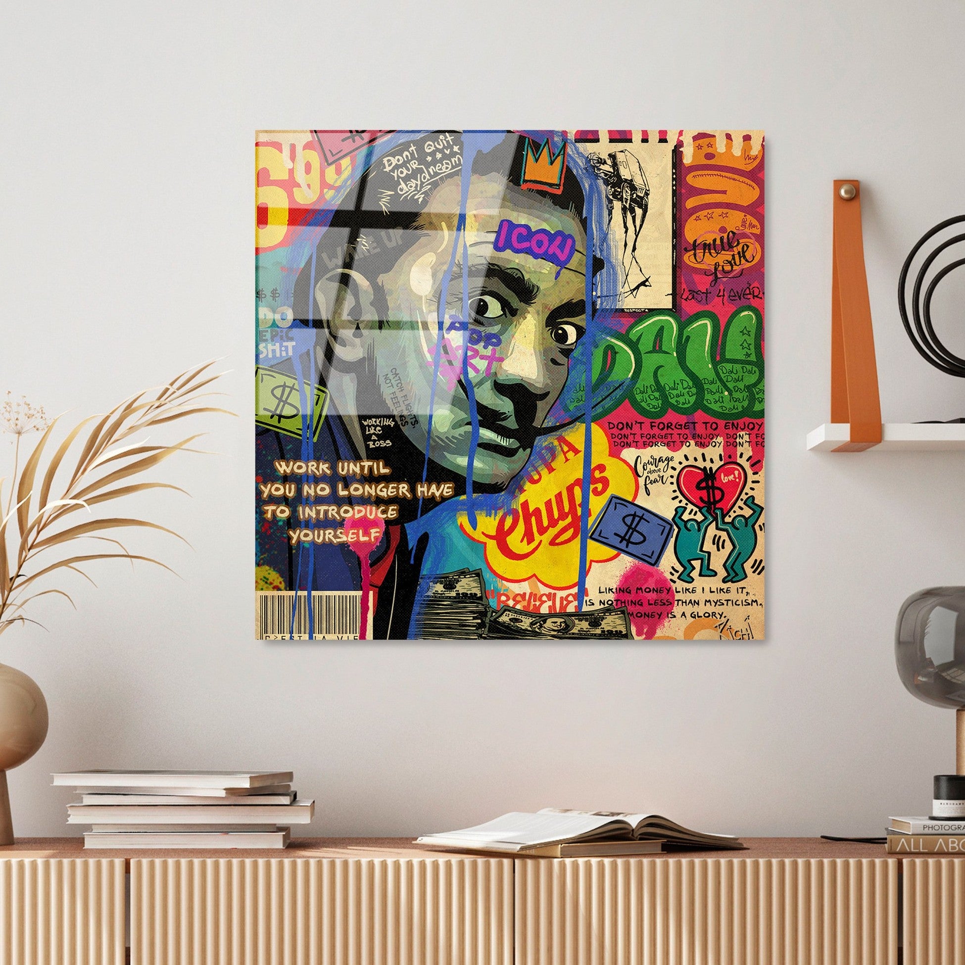 Peinture en verre trempé décoratif UV-817 - 50 x 50