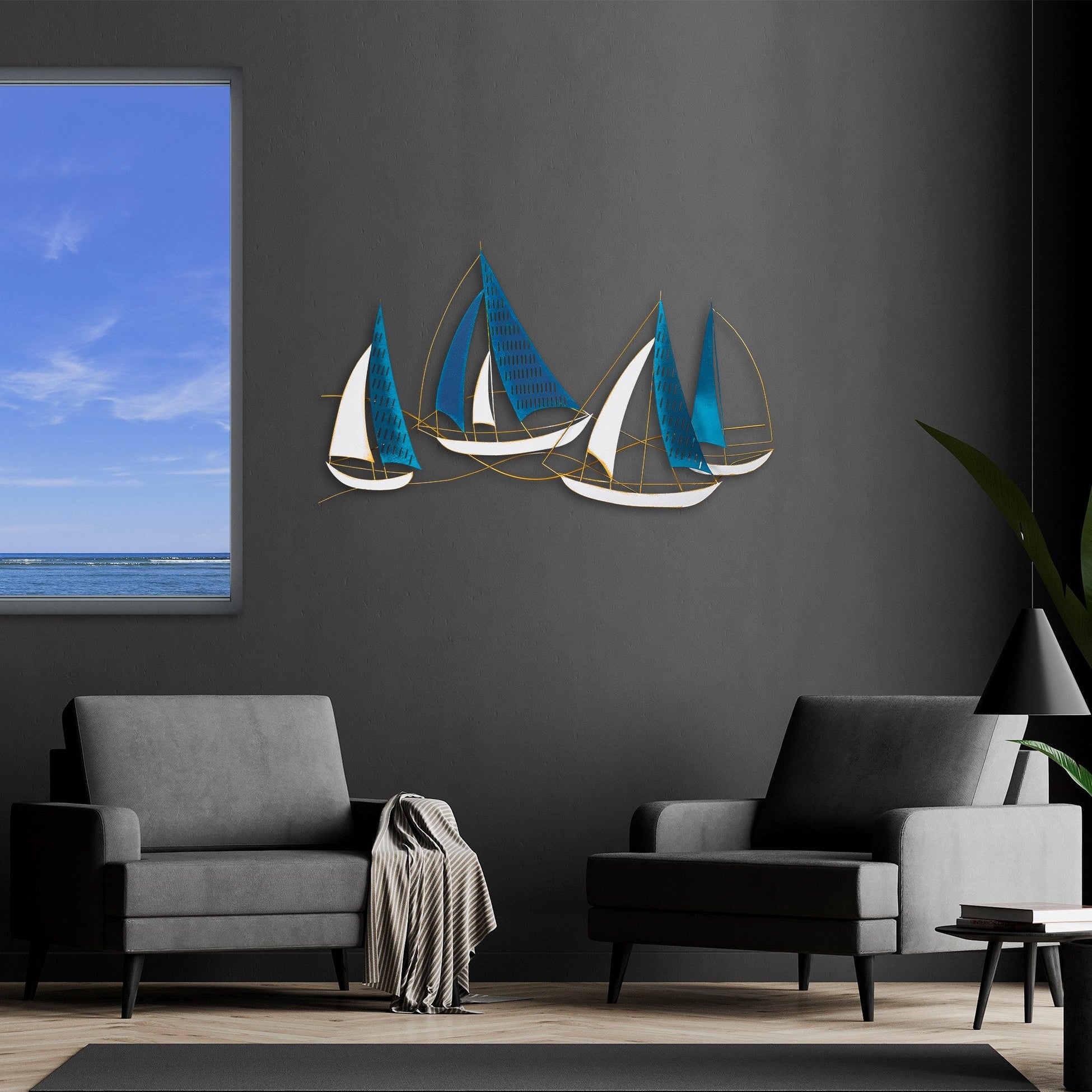 Accessoire mural en métal décoratif Barbaros