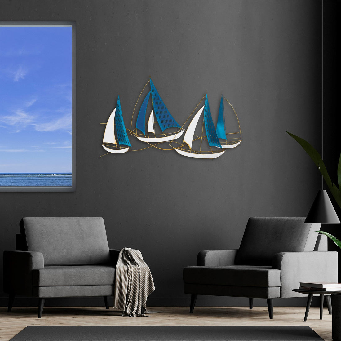 Accessoire mural en métal décoratif Barbaros