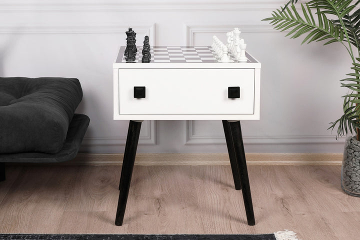 Table d'échecs Chesso - Black, White