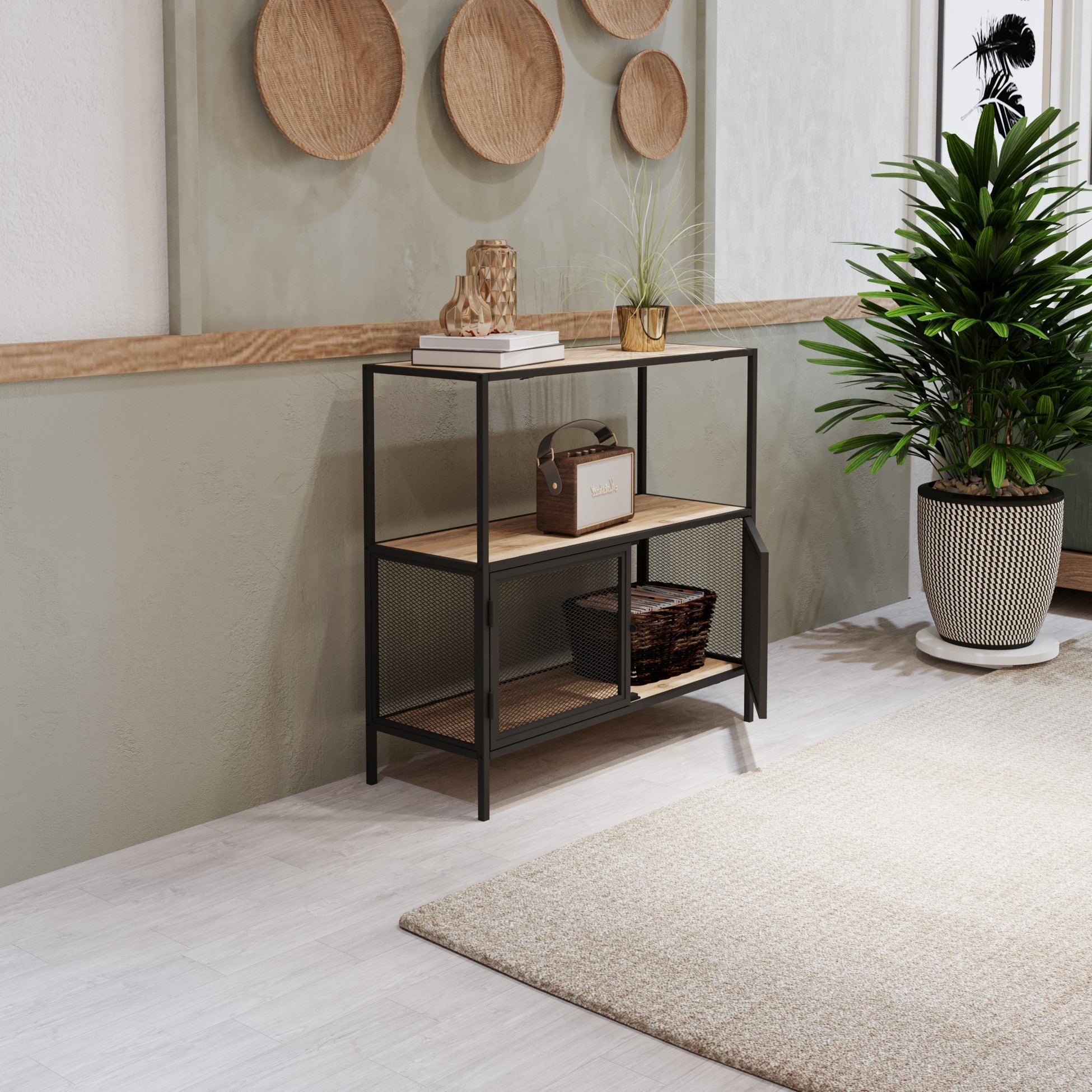 Console Tatu - Black, Oak