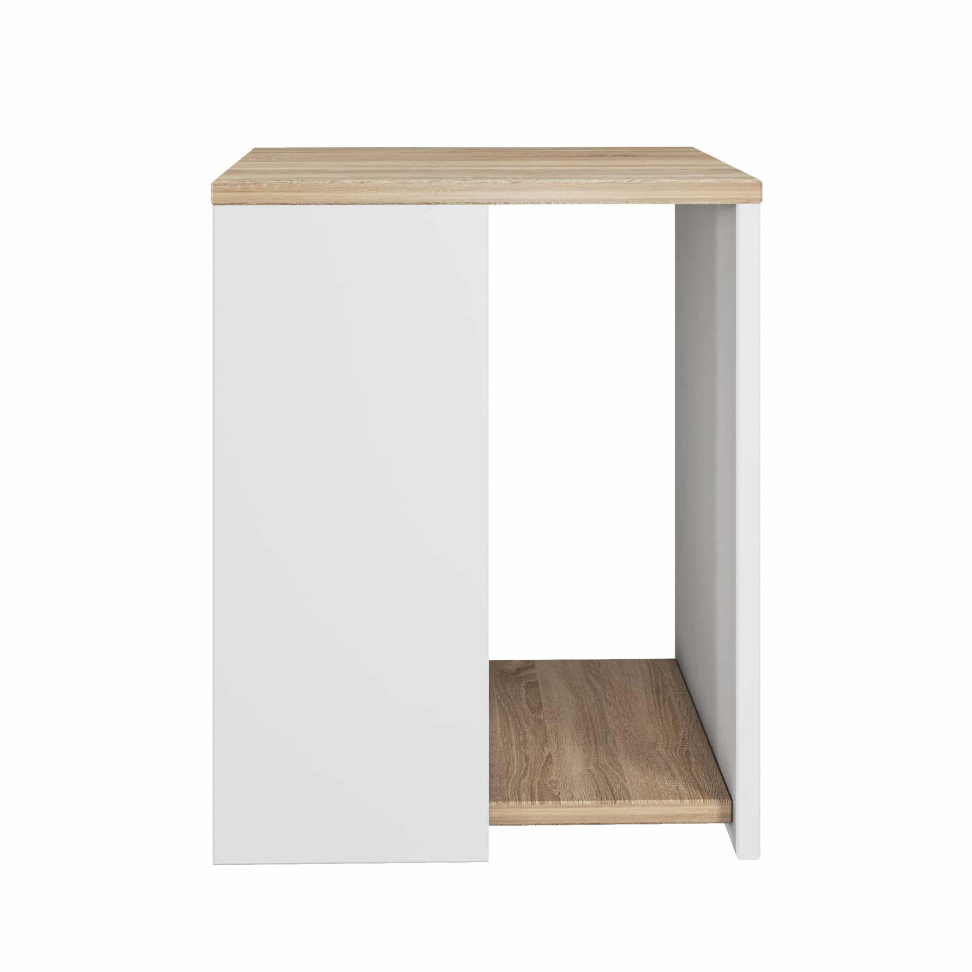 Table d’appoint Rome blanc wallnut