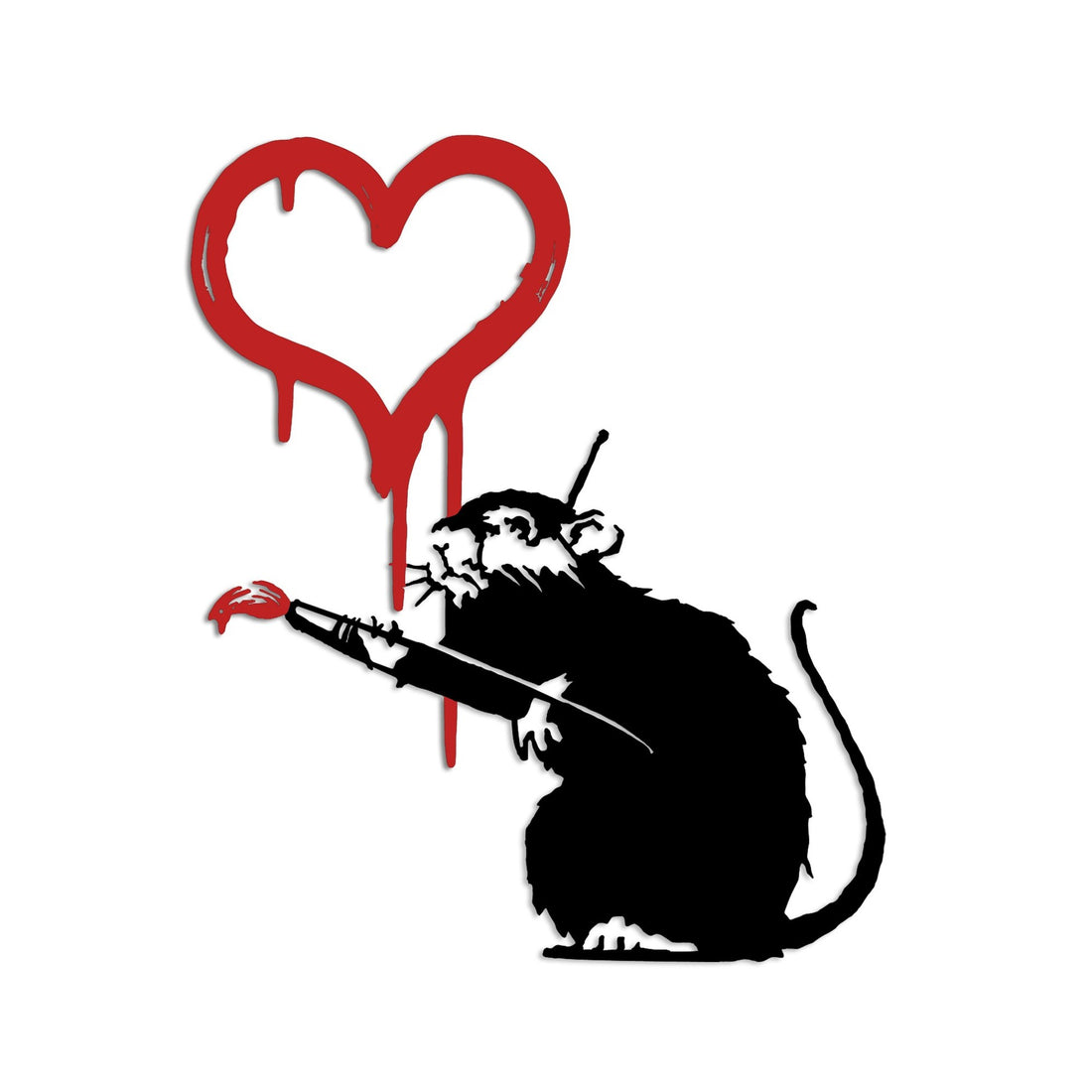 Accessoire mural en métal décoratif Banksy Metal 08