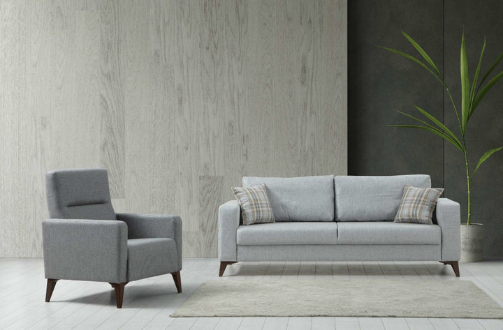 Canapé Kristal 3+1 - Light Grey, Dark Grey