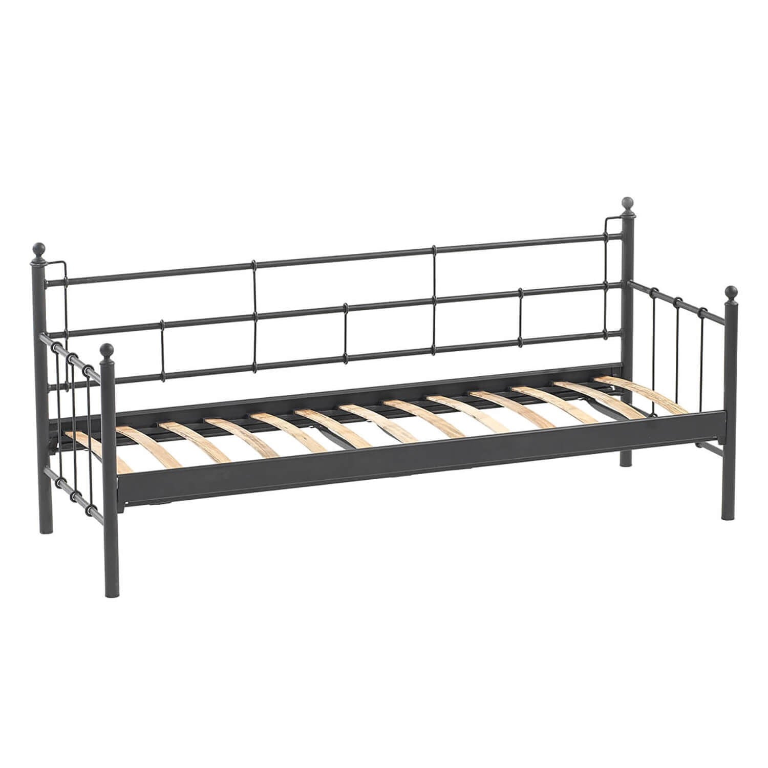 Canapé jardin de 3 places Lalas - Black, Anthracite