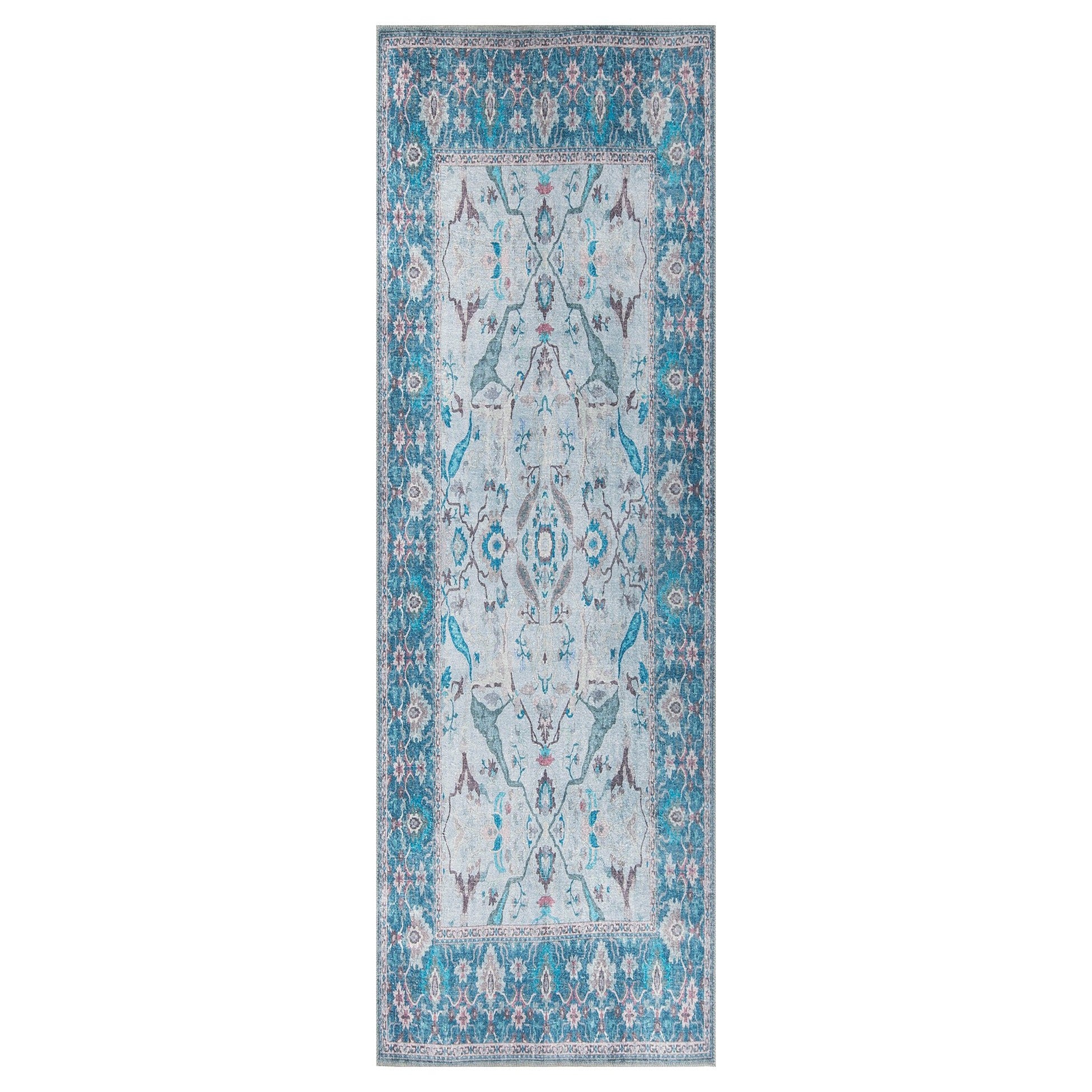 Tapis de salle (75 x 230) Dorian Chenille - Blue AL 333