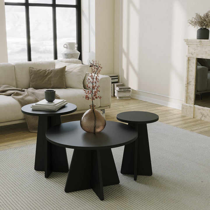 Ensemble de table basse Mushroom 3 - Black