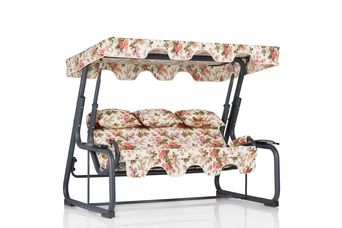 Chaise swing triple jardin Vitis 4 - Multicolor