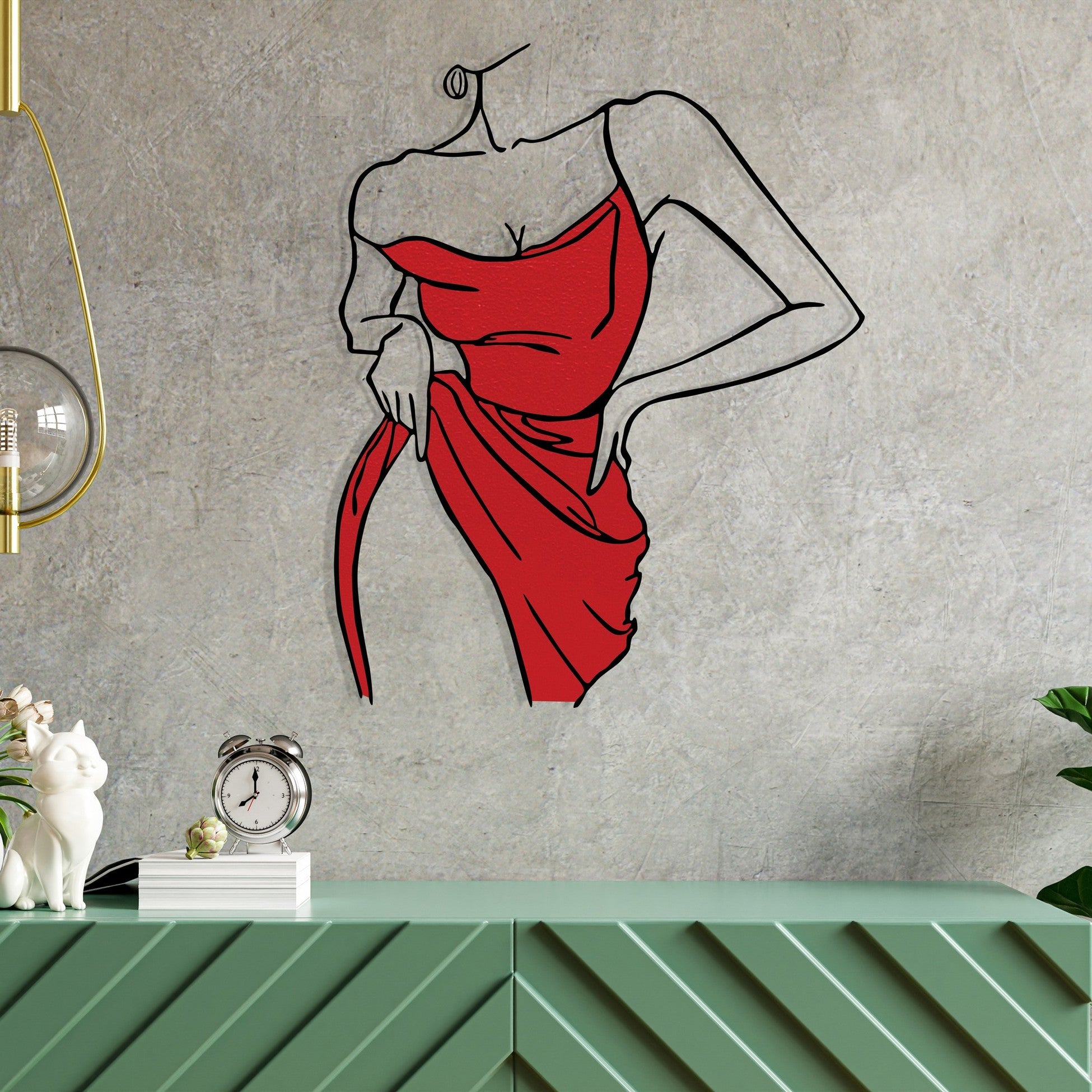 Accessoire mural en métal décoratif Natalie