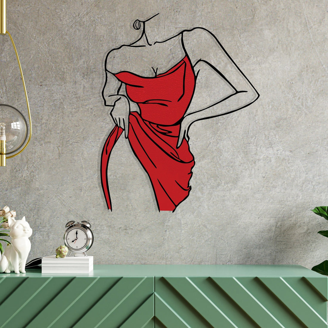 Accessoire mural en métal décoratif Natalie