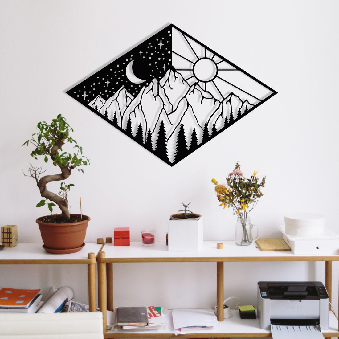 Accessoire mural en métal décoratif Suveyda